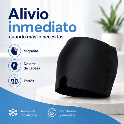 Gorro de gel frío migraña