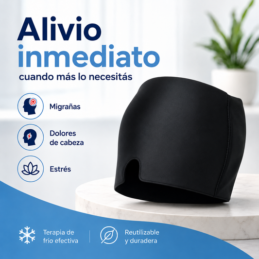 Gorro de gel frío migraña
