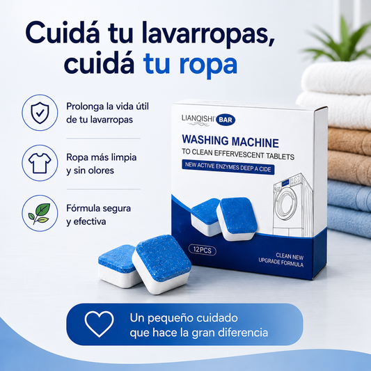 Pastillas limpia lavarropa