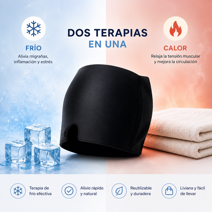 Gorro de gel frío migraña